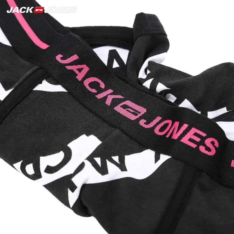 JackJones мужские эластичные хлопковые с буквенным принтом контрастные сращивания