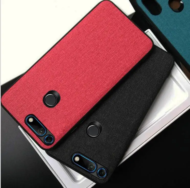 Huawei honor 8 lite case Case Fabric Hard PC Luxury Retro Cloth Leather Soft TPU Edge Fabrics Full cover for 9i 10 |