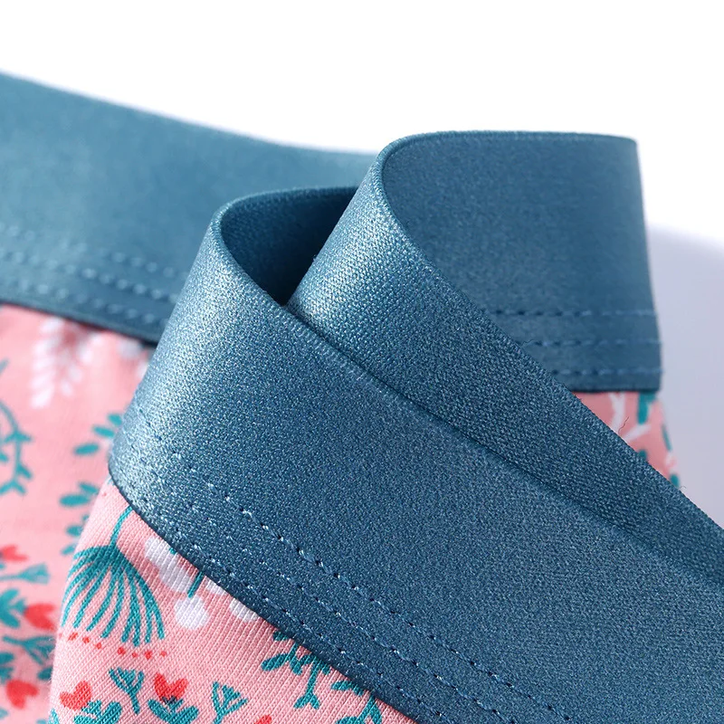 Мода печатных Мужское нижнее белье хлопок модель Штаны летний комфорта