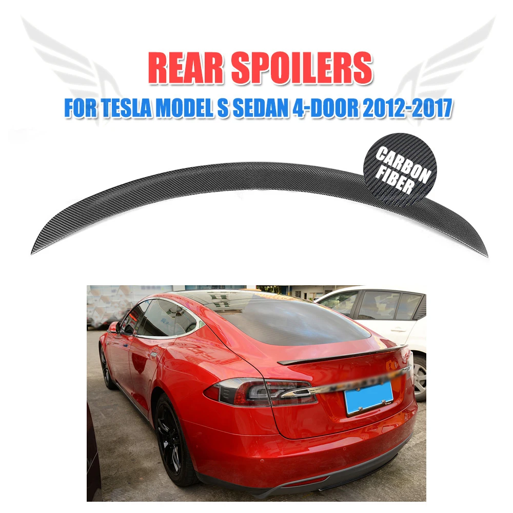 Для Tesla модель S Спойлер углеродного волокна задний багажник загрузки уплотнительная прокладка для 60 70 75 85 90 D P85D P90D P100D 2012- FRP