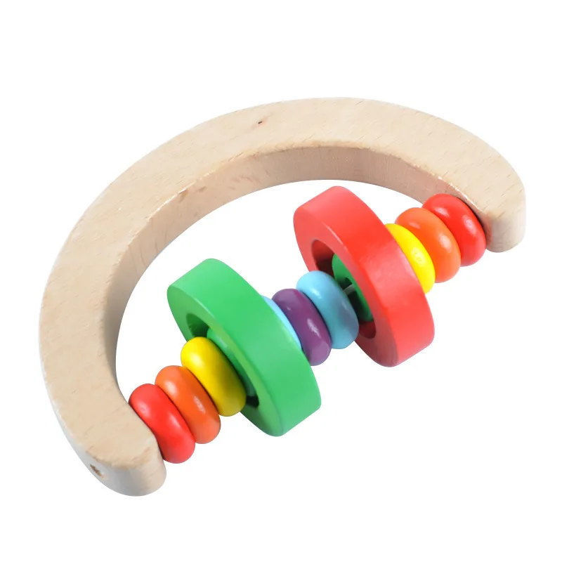 Baby Wooden Bed Bells Orff Instruments Rattle Newborn Early Childhood Music Puzzle Toy Intellectual Development 0-1 Years Old | Игрушки и