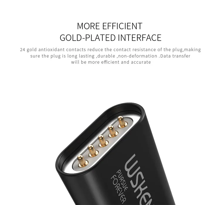 WSKEN X Кабель Lite 2.1A зарядное устройство для iPhone type-C Micro USB Магнитный зарядный кабель