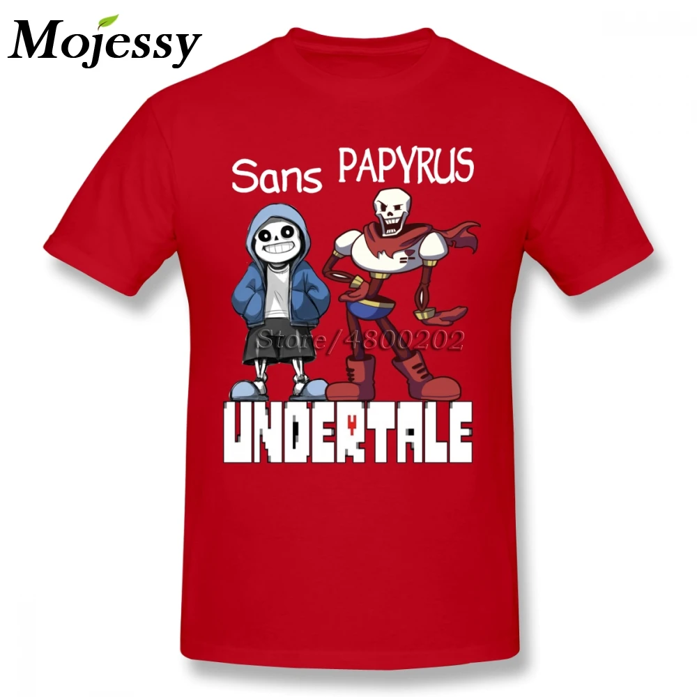 Мужская футболка Sans And Papyrus Undertale с цифровой печатью больших размеров Camiseta - купить