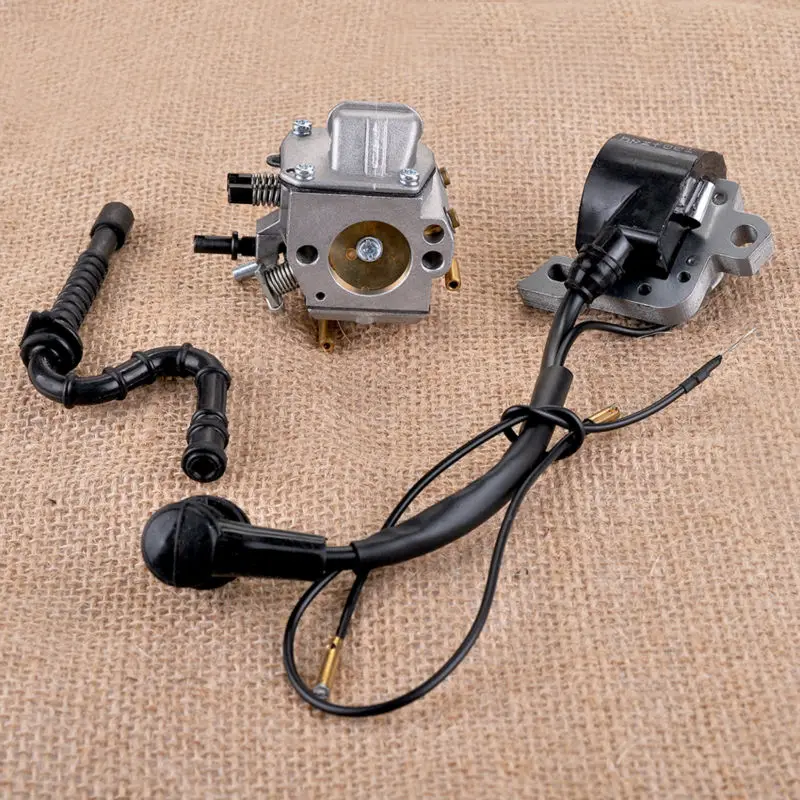 Карбюратор катушка зажигания Топливопровод подходит STIHL MS290 MS310 MS390 029 039 Bobine