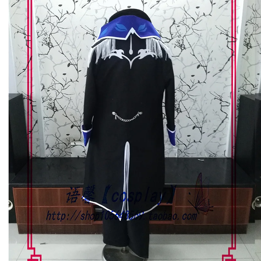 Костюм Сиэль косплей ELSWORD Lu с льдом платье синего цвета изготовленное на