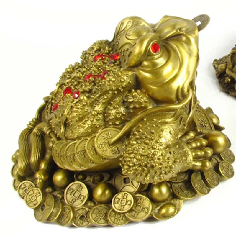 

Pure copper Lucky gold toad Decoration home decoration business booming wealth of water products.