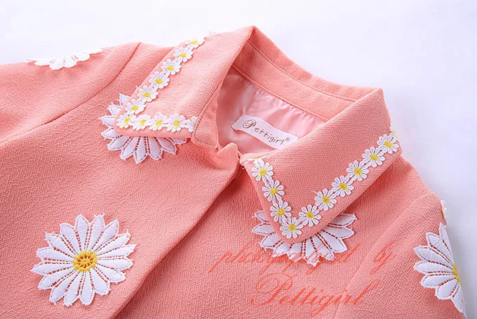 Pettigirl 2020 осеннее пальто для маленьких девочек верхняя одежда с цветами куртка