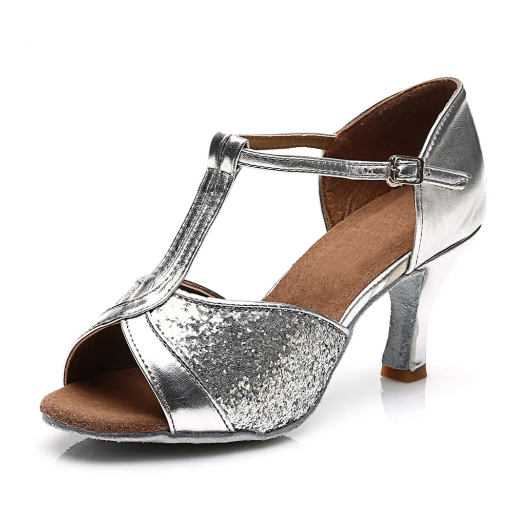 Туфли женские для бальных танцев профессиональные туфли из искусственной кожи и