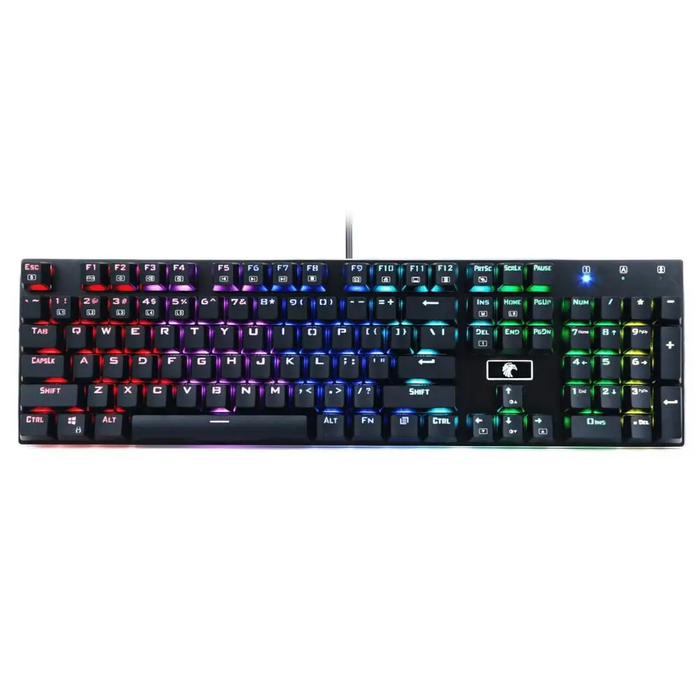 Механическая игровая клавиатура E Element Z 88 RGB программируемая подсветка синий