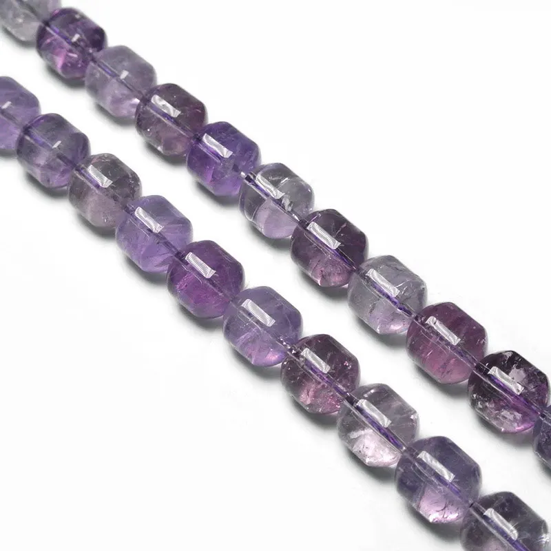 

12x14mm Natural Column Barrel Purple Amethysts Beads For Jewelry Making Beads Bracelets 15'' Needlework DIY Beads Trinket