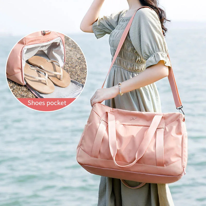 Модная складная сумка для багажа Женская дорожная через плечо дорожные сумки