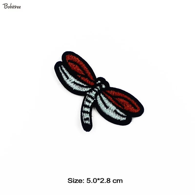 Insect Embroidery Bee Beetle Iron on Patches For Clothing Sewing Badges Appliques Stickers for Jacket Bags Accessories - Color: 1 pcs