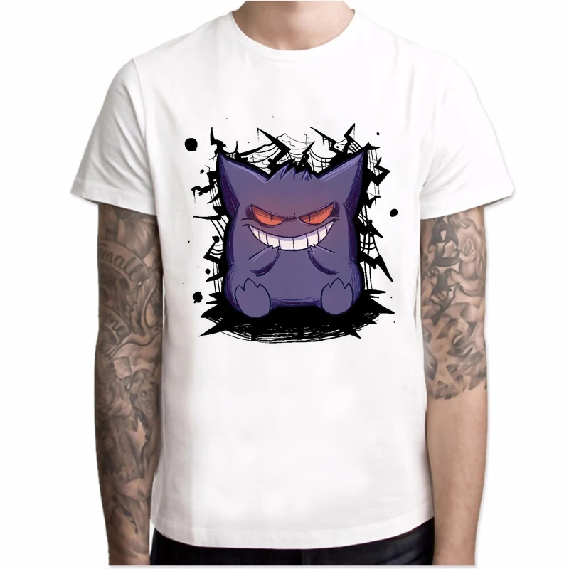 Новая футболка для мужчин Not Today Забавный дизайн с буквенным принтом Покемон