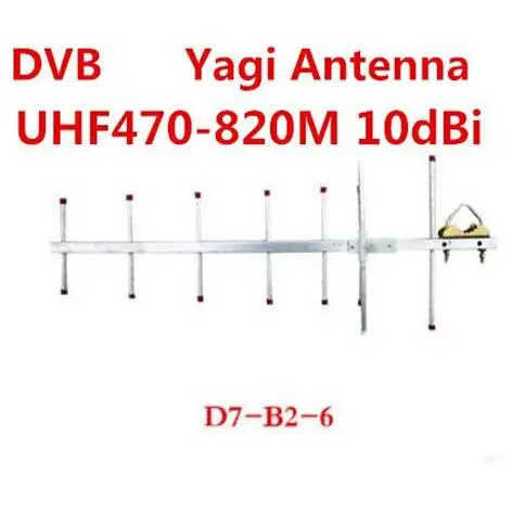 Oshinvoy DTMB Открытый антенны Яги 7 элементов 10dBi uhf 470-820 м DVB крыши антенна с 10 кабель |