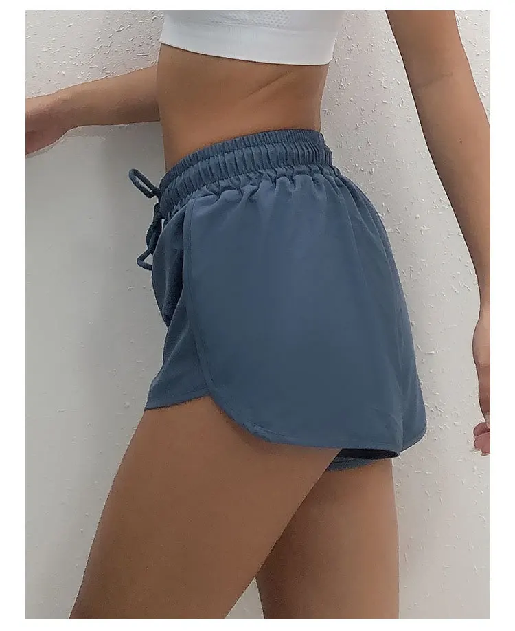 Летние спортивные шорты дышащие женские майки для бега тренировки Gymwear влагоотводящие быстросохнущие плавки с защитой от воздействия
