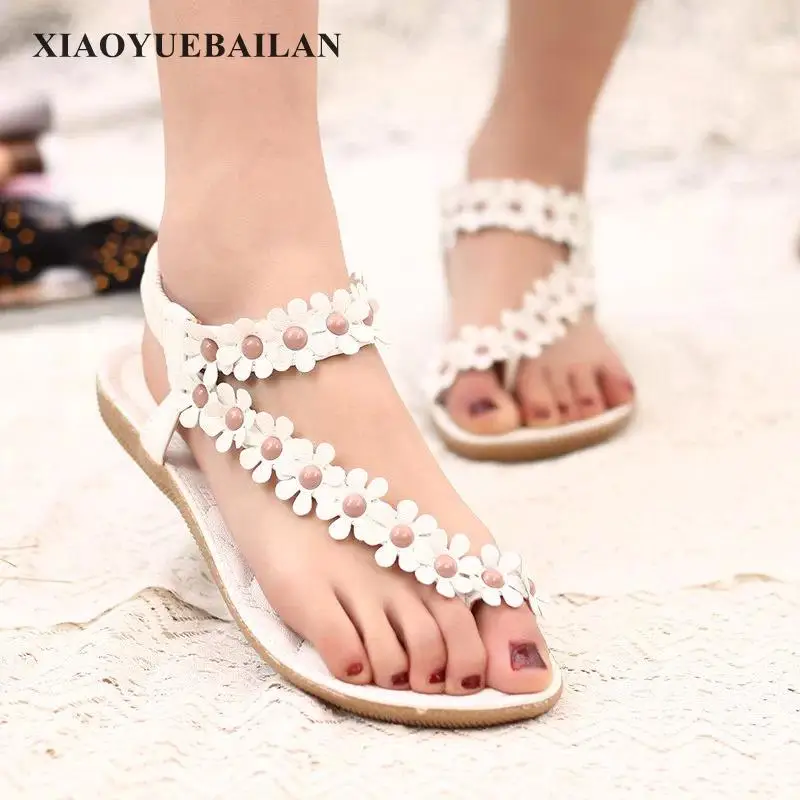 2017 босоножки женские летние туфли с открытым носком обувь на плоской подошве|flat