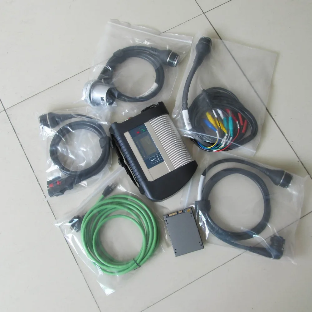 Полный комплект готовый к работе WIFI MB SD C4 Star Diagnosis подключение ноутбуку NEC