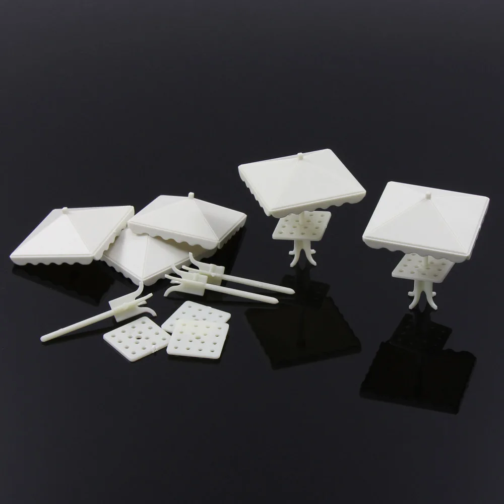 12 шт. сделай сам квадратный зонтик для поезда модель с четырьмя углами подарки 1:75