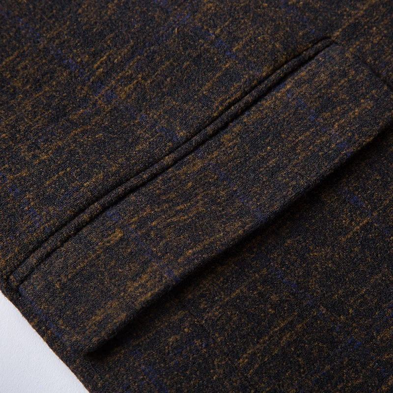 Мужской Клетчатый Блейзер Batmo повседневный пиджак из хлопка высокого качества 8136