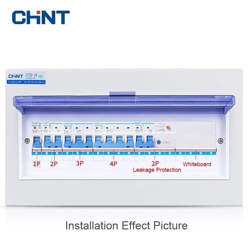 

CHINT Leakage Protectors 3P 3P+N 4P NBE7LE Series Small Circuit Breakers 400V C Type Household Short Circuit Protector 32A 63A