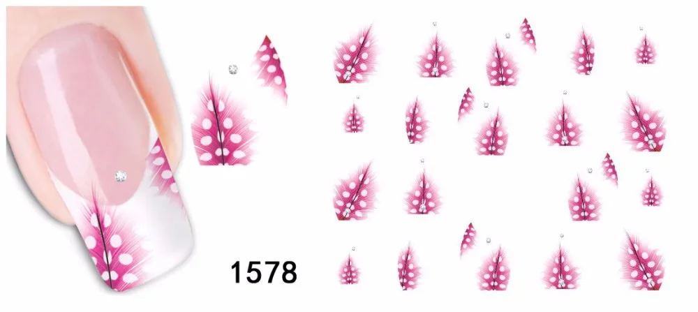 Наклейка для ногтей розы 2 шт.|nail stickers decals|french manicurefingernails design |