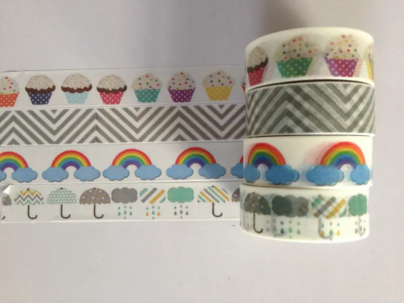 Набор декоративного скотча Васи 100 pc Оптовая продажа из Китая рисовая бумага