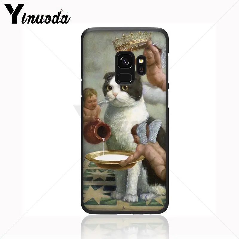 Чехол для телефона Yinuoda Leonardo da Vinci Mona Lisa Pat Cat Van Gogh чехлы Samsung Galaxy s9 s8 plus note 8 note9 s7 note5 |