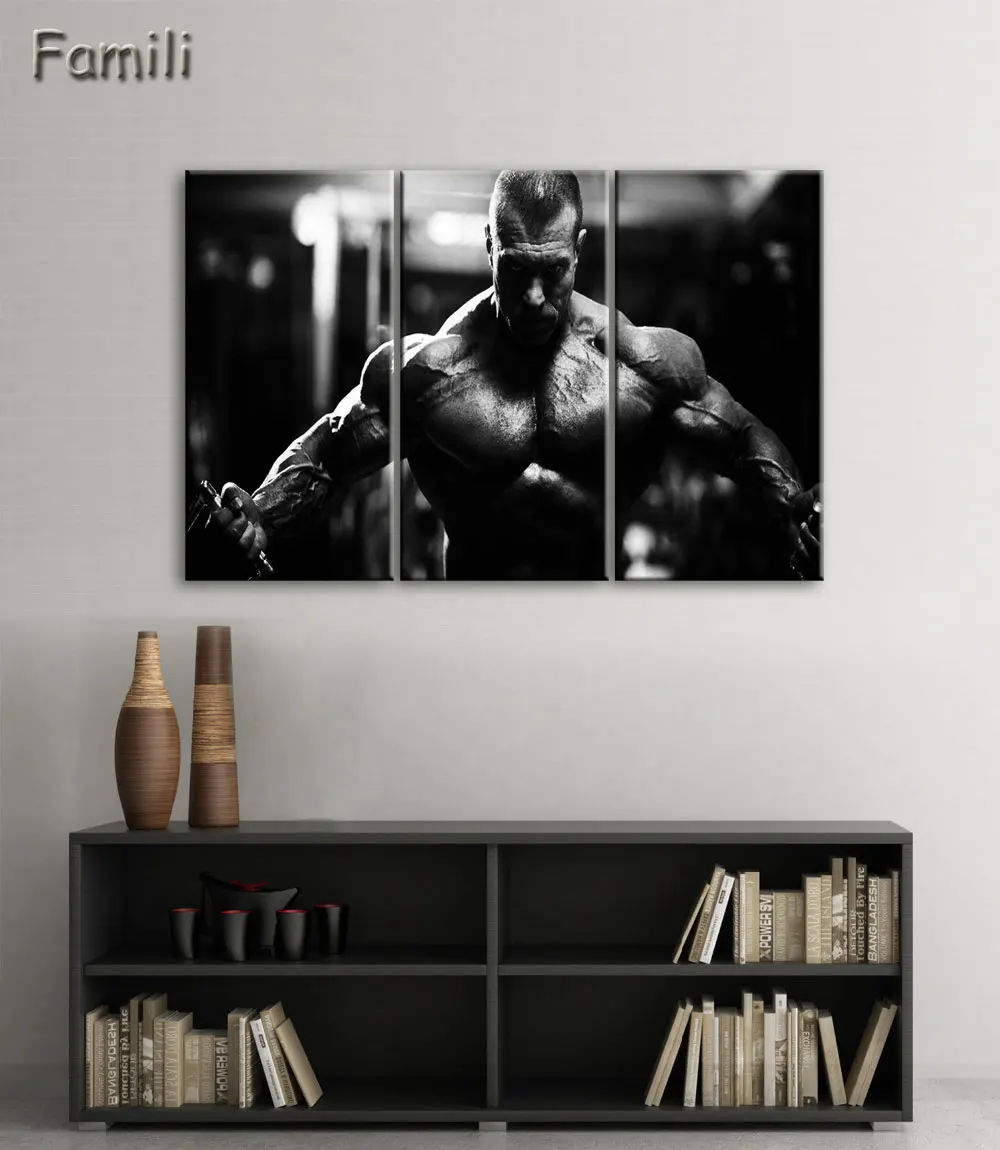 3 шт. плакаты для фитнеса бодибилдера без рамы | Дом и сад