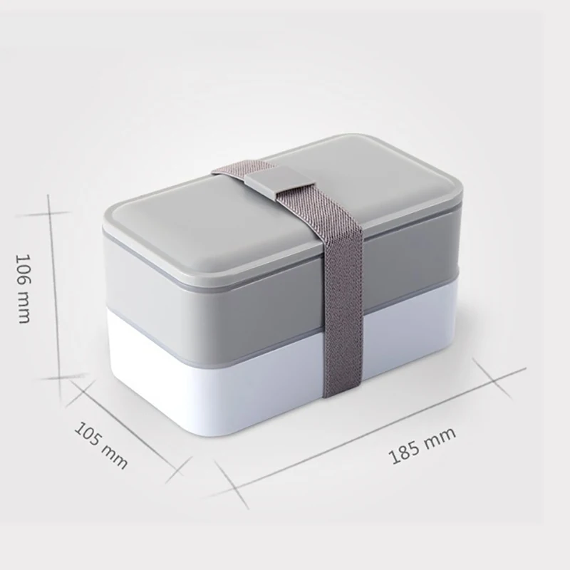 Двухслойный комплект контейнеров для завтрака Bento Box с суповой чашей портативный термальный изолированный пищевой контейнер Microwavable