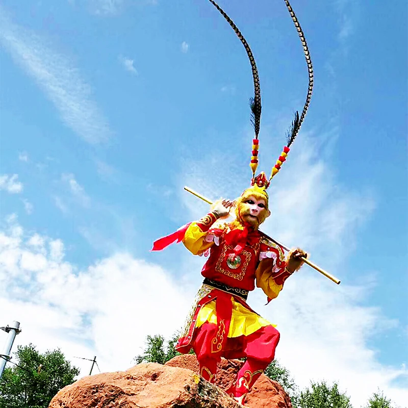Реалистичный костюм для косплея sun wukong взрослых обезьяны короля одежда костюмы