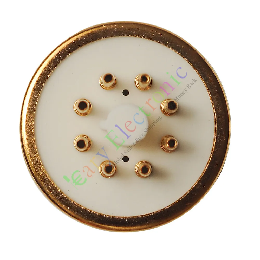 Оптом и в розницу 2 шт 8Pin золотой керамический гнезда вакуумных трубок Saver base Fr 6L6