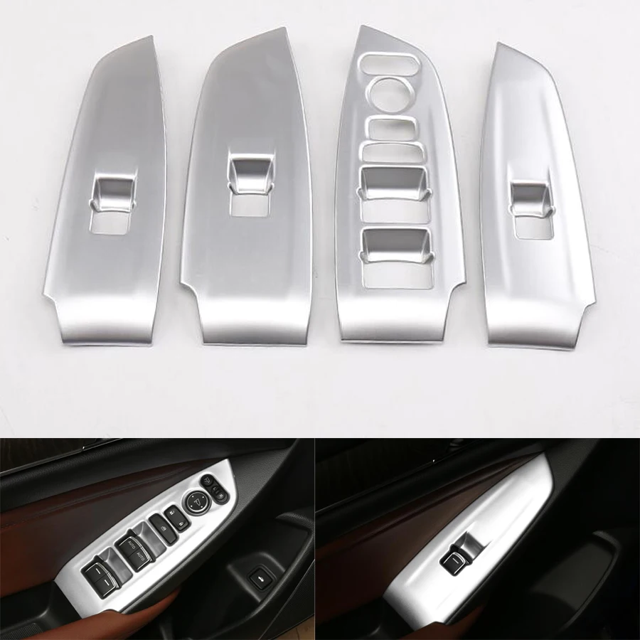 

Car Interior Door Armrest Window Lift Switch Button Cover Trim Styling For Honda Accord 10th 2018 LHD Accessories ABS