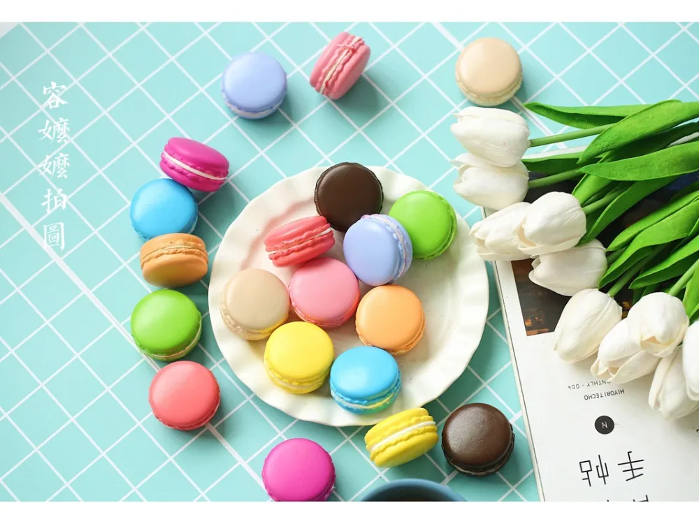 2 шт./лот 5 см Macarons имитация хлеба INS реквизит для фотосъемки продуктов выпечки аксессуары для фотосъемки фон DIY украшения