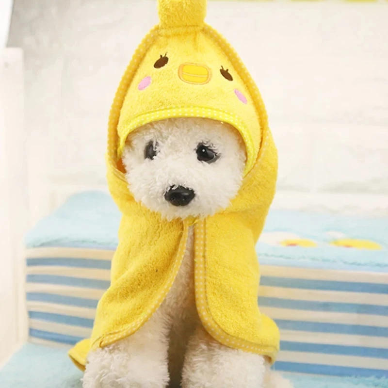 Полотенце для домашних животных, мягкое, Kawaii, для сушки, банное полотенце для домашних животных, для собак, кошек, щенков, супер впитывающий банный халат, необходимый чистящий товар