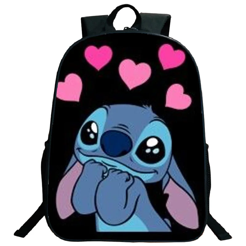 8 Красивый функциональный рюкзак Kawaii Stitch, школьные сумки для книг, узор, мужские и женские дорожные сумки на плечо, Mochila - Цвет: 8