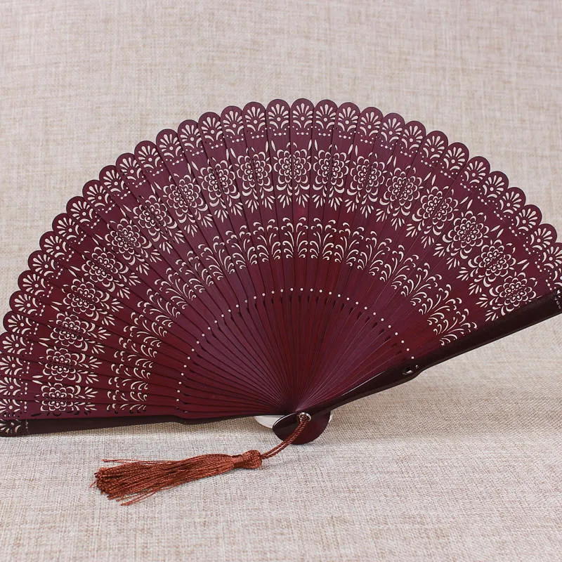 Ручной вентилятор полный бамбуковый Вентилятор бутик женский древний Ветер