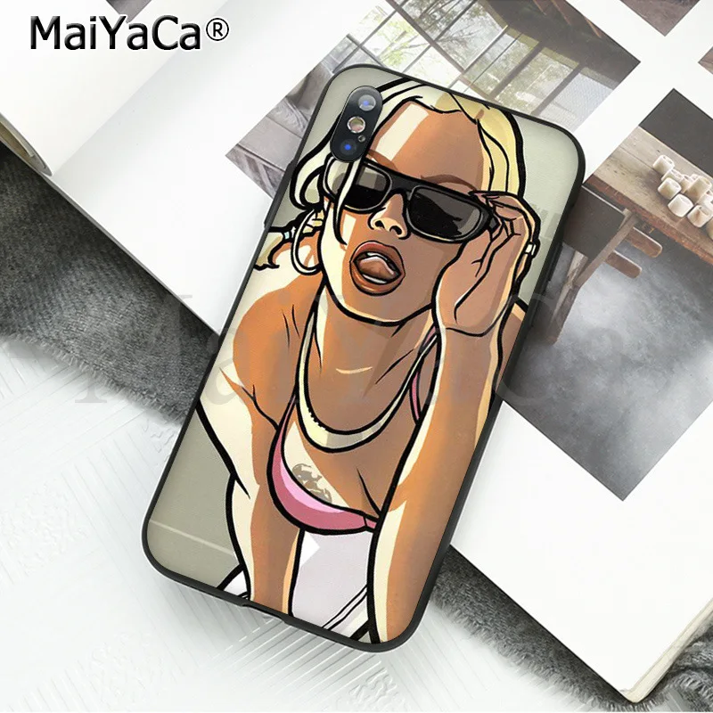 A12 MaiYaCa rockstar gta 5 Grand Theft новое поступление черный чехол для телефона для Apple iPhone 8 7 6 6S Plus X XS MAX 5 5S SE XR - Цвет: A12