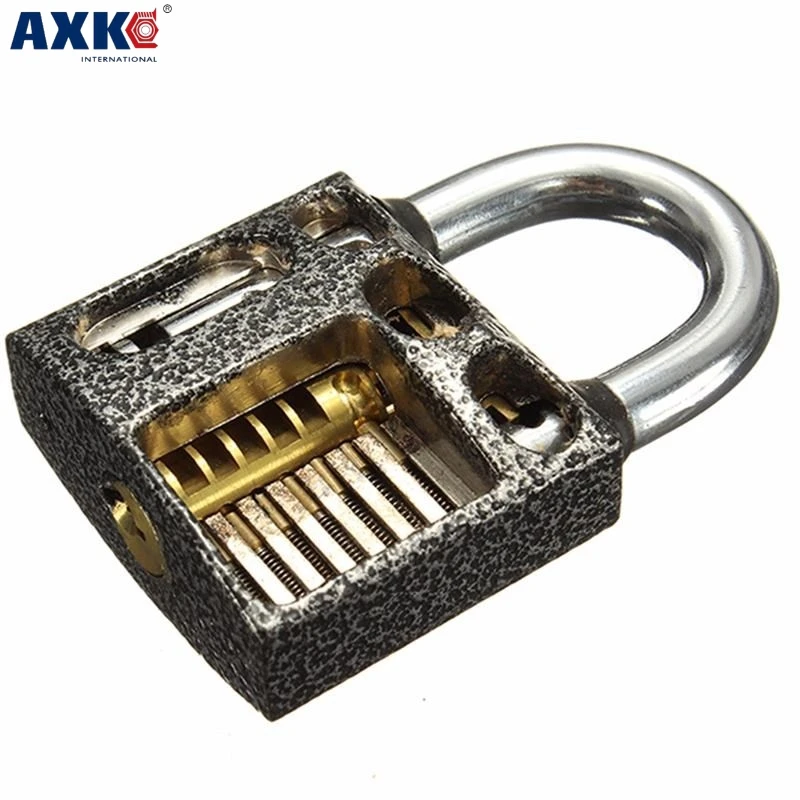 Axk прозрачный практика замок слесарь видимый Палочки разрезе с сломанный ключ |