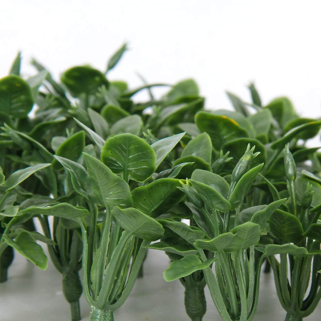 50 шт Пластиковые железнодорожные Ландшафтные модели Покрытие земли трава с