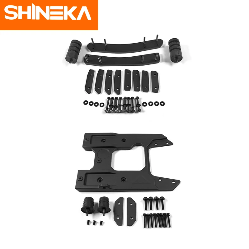 One Set SHINEKA Комплект для крепления запасных шин для Jeep Wrangler JL негабаритный запасной шиномонтаж задняя дверь армирование для Jeep Wrangler JL - Цвет: One Set