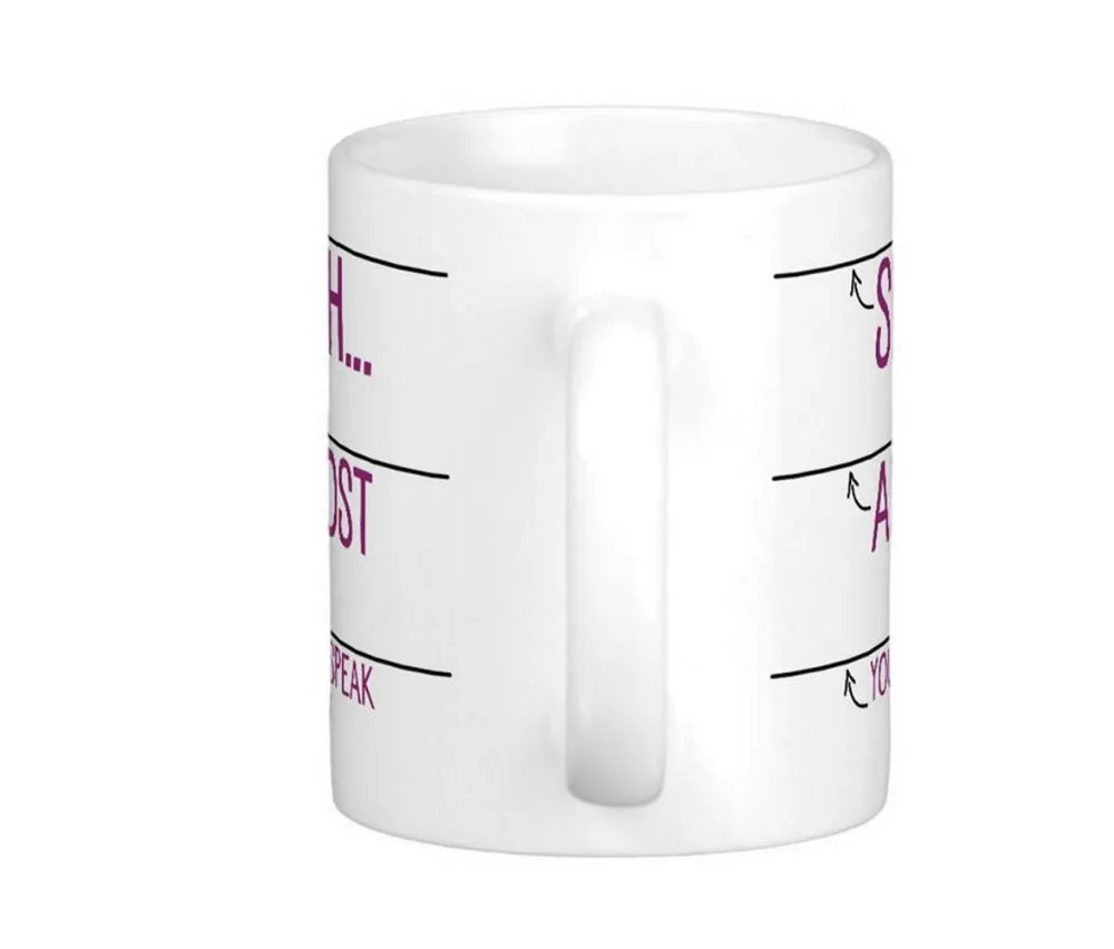 Вы можете говорить сейчас MHigh качество белый кофе кружки чай кружка настроить