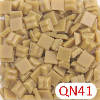 QN41 200 г/280 шт 10X10 мм 3/8 дюймов оранжевая Серия без точек кварцевая мозаика хобби, Мини Свободные кварцевые стеклянные детали, мозаика tessera - Цвет: QN41