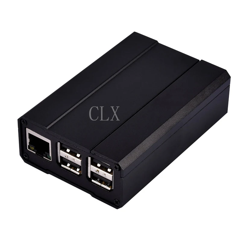 Алюминиевый Чехол для Raspberry Pi 3 серебристый/черный защитный жесткий корпус из
