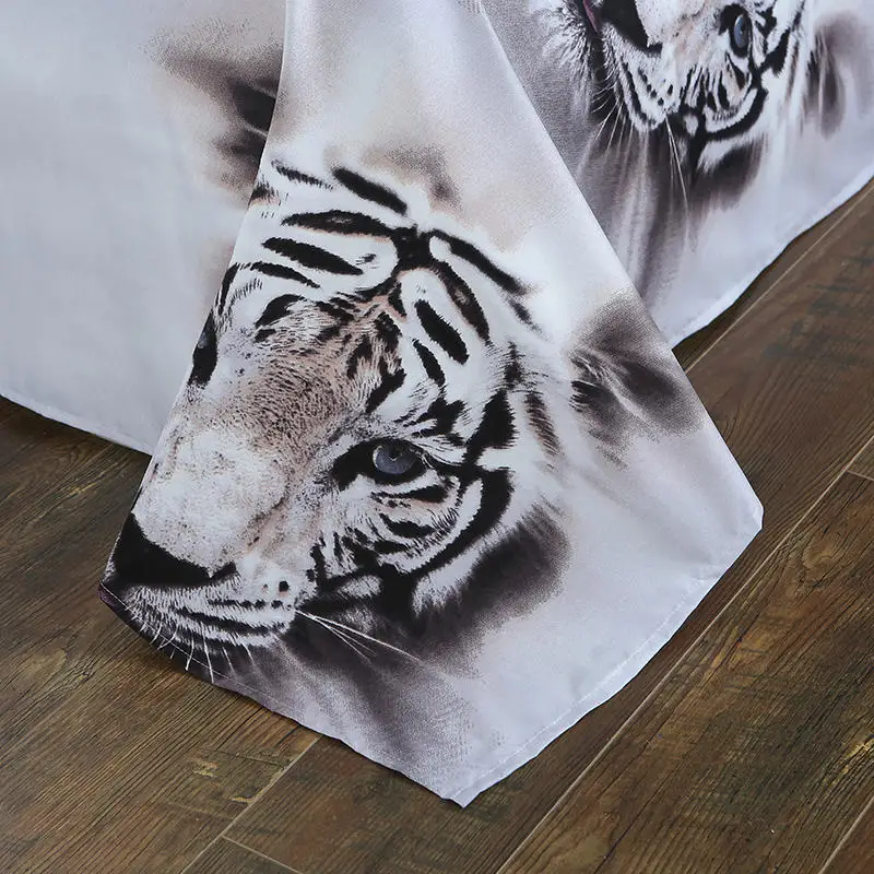 White Tiger King of the forest 3D Bedding Sets Printed Duvet Cover Set Queen Twin Size | Дом и сад