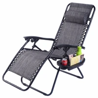 guplus folding zero gravity chair outdoor picnic camping sunbath beach chair with utility tray reclining lounge chairs op70528