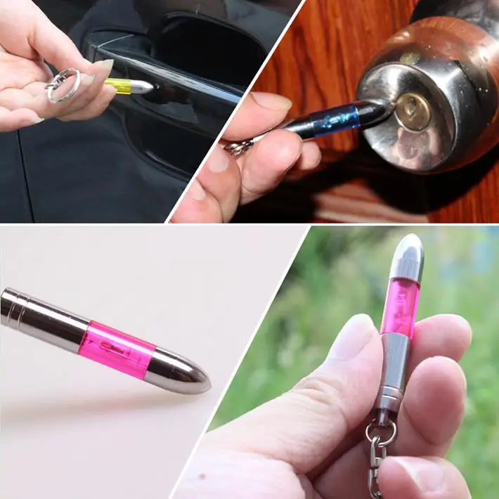 1 шт. новый синий удобный автомобильный антистатический брелок для ключей с