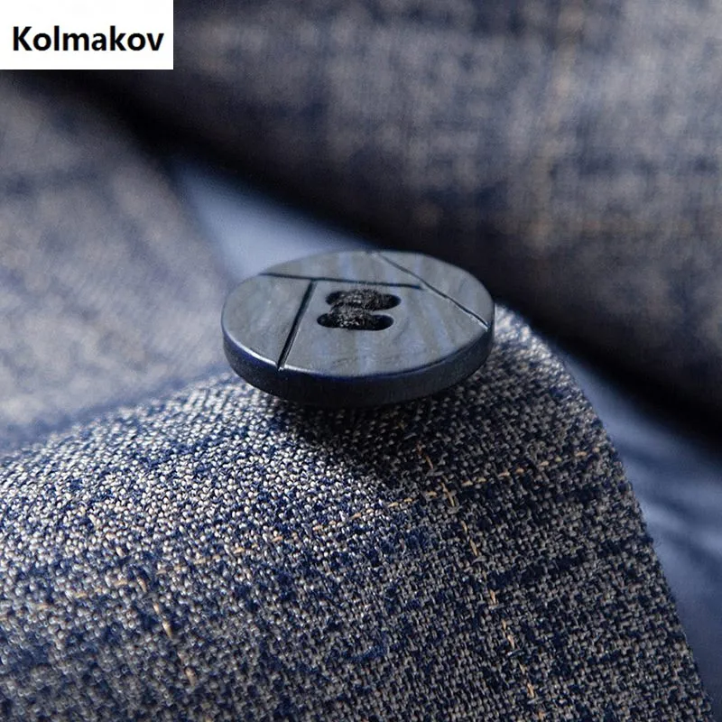 Новинка Весна 2019 мужские блейзеры в полоску классические модные повседневные
