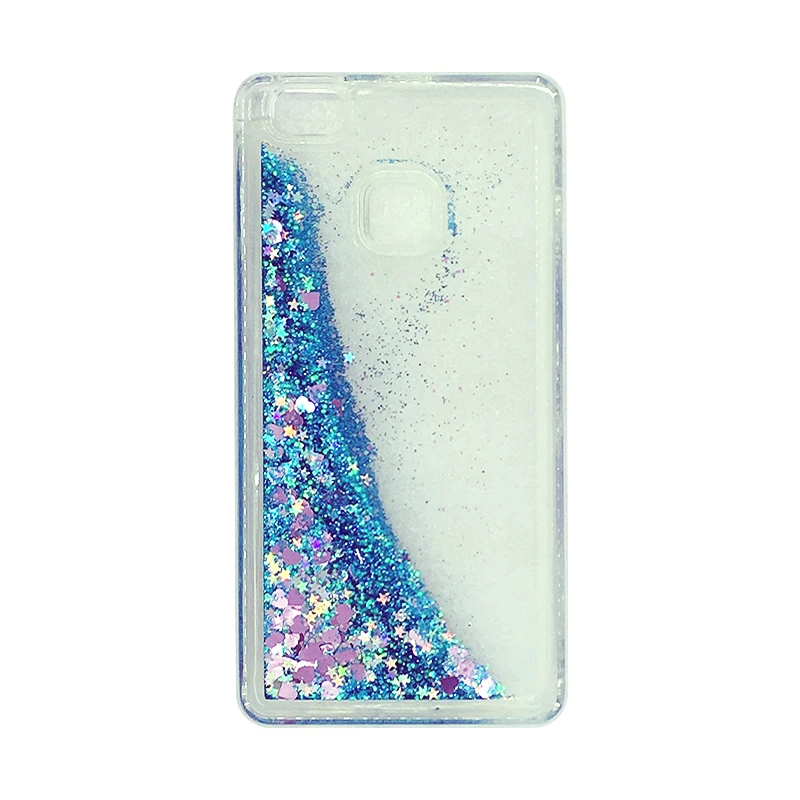 Liquid Phone Case For Funda Huawei P9 Lite 2016 Glitter Dynamic Quicksand Soft TPU Back Cover Capa |