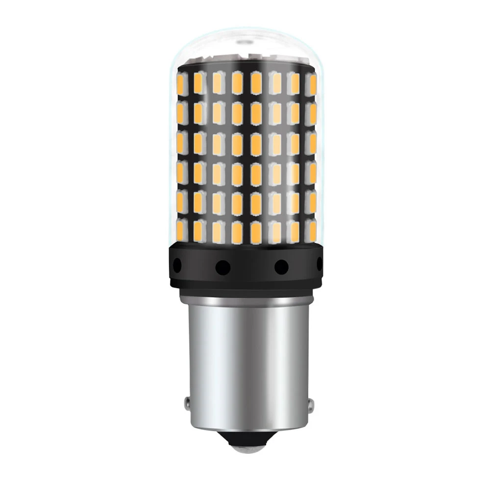1 шт. T20 7440 W21W светодиодный лампы 3014 144smd CanBus без ошибок 1156 BA15S P21W BAU15S PY21W светильник