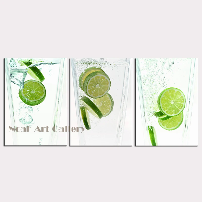 Картина-распылитель холст с принтом лимона в стекле абстрактный настенное
